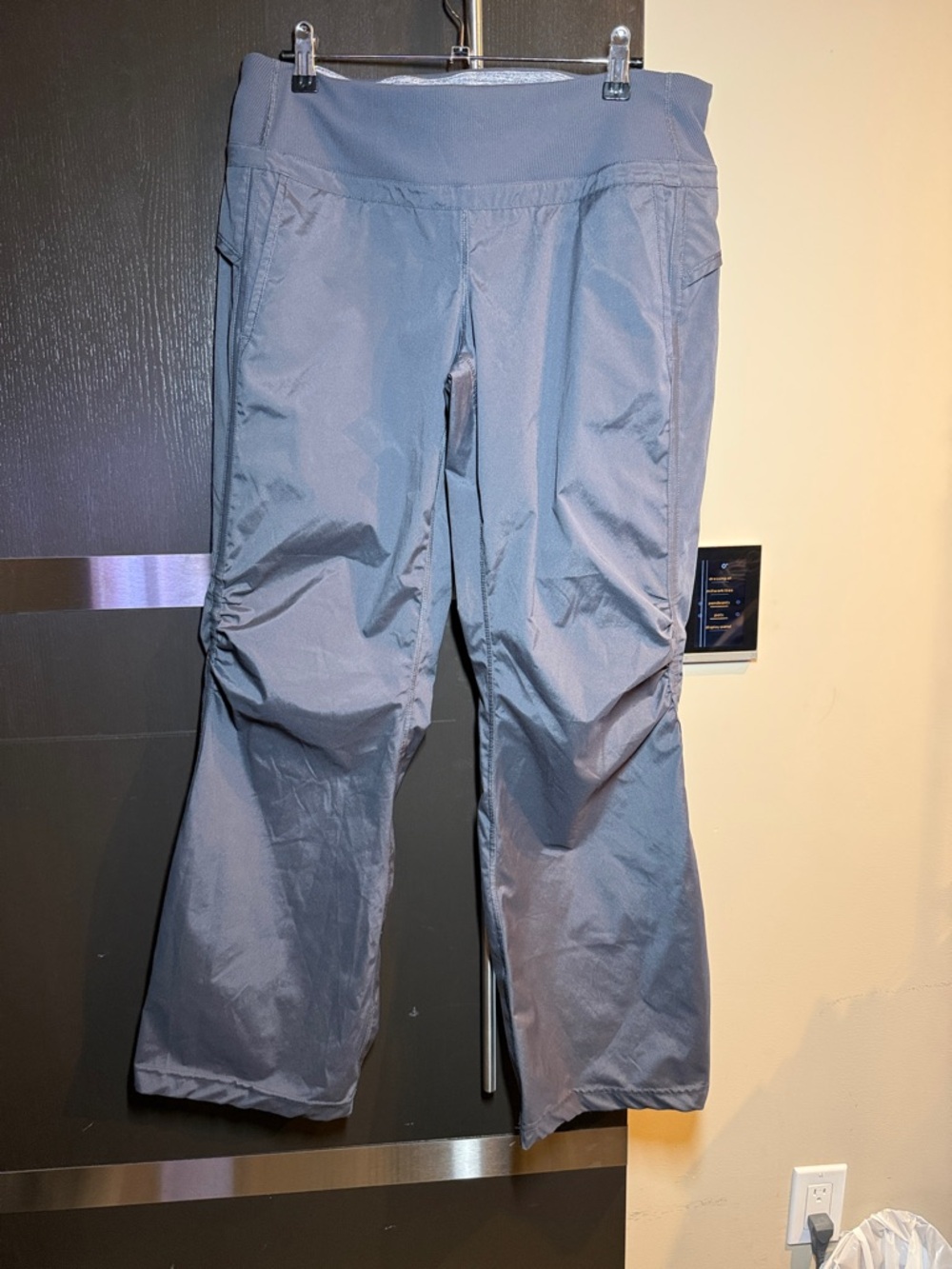 Lululemon-size 10-Light Steel Gray Wide-Leg Active Pants-worn once
